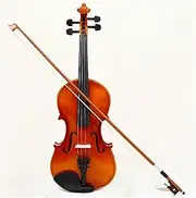 1/8 1/4 1/2 3/4 4/4 天然色实木全尺寸小提琴，带琴盒和琴弓(1-2 Violin)