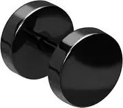 [PIERCINGLINE] Surgical Steel Stud Fake Plug Round Piercing Ear Tunnel Choice of Colours and Sizes