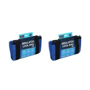 2x Handy Trolley 30L/33cm Insulated Regular Cool Bag Lunch Picnic Storage Bllue