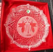 Waterford Crystal 8” Plate 3rd Edition - Hark the Herald Angels Sing - NIB
