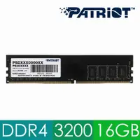 在飛比找PChome24h購物優惠-Patriot 美商博帝 DDR4 3200 16GB 桌上