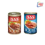 菲律賓 555 SQUID IN NATURAL INK CUMI KALENG 辣味 烏賊罐 魷魚罐 155G