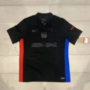 FC Barcelona x Travis Scott Black Away Jersey Men's Size Large ✅FREE AUS SHIP✅