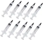 2ml 5ml 10ml 30ml 10Pcs Syringes, Plastic Syringe for Scientific Labs, Watering, Refilling - 5ml
