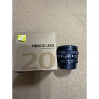 在飛比找蝦皮購物優惠-二手 （不議價）Nikon AF Nikkor 20mm F