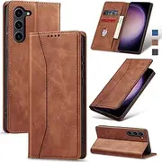 [Jasonyu] Mobile Phone Case for Samsung Galaxy S23 Plus 5G Case Leather Flip Foldable Shockproof Magnetic [Premium PU Leather] [Stand Function] [Card Slots] Protective Flip Case for Samsung S23 Plus