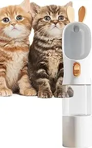 Portable Pet Water Bottle,Leak Proof Drinking Feeder - Supplies Water Dispenser, Food Container for Hiking, Outdoor Walking, Travel Pets