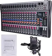 Hridz 16 Channels Audio Sound Mixer Mixing DJ Console USB with 48V Phantom Power