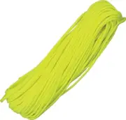 Atwood Rope MFG Parachute Cord Neon Yellow Nylon Construction Rated For 550 LBS