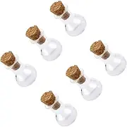 20pcs Glass Wish Jar Vial Long Tube Socks Floating Pool Lights Jars High Plus Size Thermal Small Lanyard Card Holder Jam Jars for Bottle Opener Keychain Trend Panty Bamboo