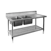 Modular Systems 304 Garde Stainless Steel Double Left Sink Benches - Left Sinks