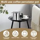 Stainless Steel Coffee Percolator Glass Clear Brew Progress Knob Coffee wuozO