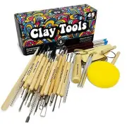 Pottery Tools and Polymer Clay Tools Set for Modeling Sculpting Carving Tool