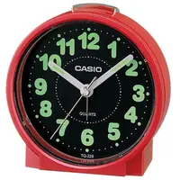 在飛比找momo購物網優惠-【CASIO 卡西歐】桌上型指針鬧鐘-紅(TQ-228-4)