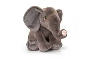 Keeleco 45cm Wild Elephant Stuffed Animal Kids Children Soft Plush Toy 3y+ Grey