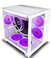 KEDIERS Micro ATX Tower PC Case 7 ARGB Fans Gaming PC Mini Case with 2*Temper...
