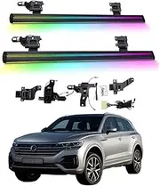 BJOHQ Electric Running Boards Compatible for VW Touareg 2011-2018 with Light, SUV, Off-Road & Pickup Trucks - Retractable Truck Steps & Nerf Bars