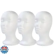 BALABALA 3 Pcs Foam Wig Head, Female Styrofoam Mannequin Hairpieces Stand Hol