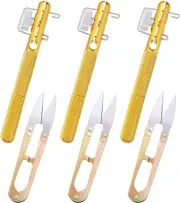 3 Pieces Fishing Practical Knot Line Tying Knotting Tool and 3 Pieces U-Shape...