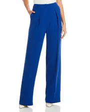 Misook Twill Chiffon Tailored Pants