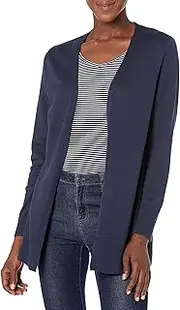 [Amazon Essentials] Women's Lightweight Open-Front Cardigan Sweater (Available in Plus Size), Navy, 1X