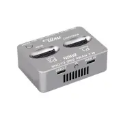 Dual-Bay M.2 NVME SSD Clone Gen2X2 20Gbps External Hard Disk Box For Windows
