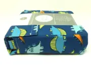 KIDS Dino Dinosaur FULL Sheet Set w/Pillowcases Blue Orange Green