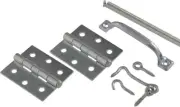Hillman Hardware Essentials Storm And Screen Door Set - 5 Piece - Zinc 853124