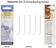 Beading Needles for BEADSMITH Spin & String Bead Stringing Tool