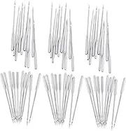AKOOSY 60pcs Sewing Machine Needles Self Threading Long Needles for Heavy Duty Accessories