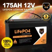 MOBI 175AH 12V Lithium Iron Phosphate Battery LiFePO4 RV Solar Deep Cycle