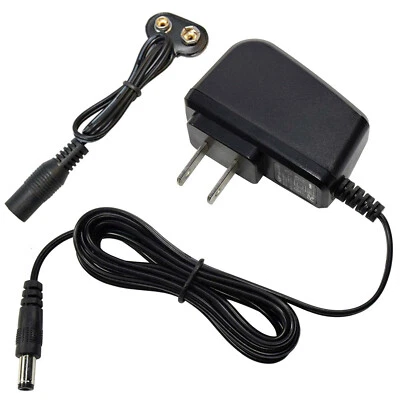 HQRP AC Adapter+Battery Snap Connector for Dogtek Sonic BirdHouse Bark Control