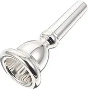 TOYANDONA Euphonium Mouthpiece Euphonium Accessories Mouthpiece for Euphonium Woofer Loud Tuba Mouthpiece Useful Euphonium Part Mouthpiece Euphonium Learner Delicate Euphonium Silver Copper