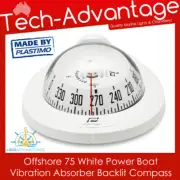 OFFSHORE 75 MARINE BOAT WHITE LED BACKLIGHT VIBRATION ABSORBER AUSTRALIA COMPASS