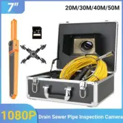 7" LCD Monitor 512hz Industrial Pipeline Drain Endoscope Pipe Inspection Camera