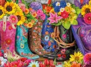 Buffalo Games - Lars Stewart - Cowgirl Colors - 1000 Piece Jigsaw Puzzle For...