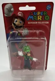 NIB 2009 Super Mario Nintendo Keychain Collection (Luigi) Small Figure Toy