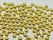 10000 Metallic Gold Flatback Round Tiny Half Pearl 2mm Scrapbook Nail Art