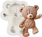 QDMOLDS Bear Silicone Fondant Molds for Teddy Bear Cake Decoration, Cupcake Topper, Chocolate Candy, Polymer Clay, Gum Paste