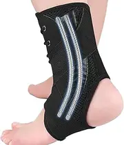 Ankle Brace - Compression Socks Ankle Wrap With Two-Way Fixed Support - Hollow Heel Design Gym Accessories, Sports Supplies For Young People, Elderly, Children