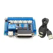 Upgrade Usb 5 Axis Cnc Breakout Board Interface Adapter For Stepper Motor Driver