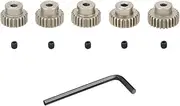 Globact 48P 22T 23T 24T 25T 26T Pinion Gear with Screw Driver for 3.175mm Shaft 1/10 RC Brushless Brush Motor