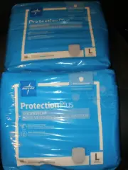 NEW 2 Bags of 18 Each Medline Protection Plus Underwear Incontinence Aid Large