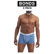 Mens Bonds Guyfront Trunk 6 PACK Cotton Stretch Seamfree Denim Fade Sport MZVJ