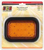 LED Autolamps 12-24V Indicator Lamp with Rubber Grommet and Plug 14 LED's Blister Pack, 130 mm x 86 mm Size