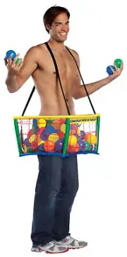 Ball Pit Adult Costume Funny Comical Halloween Rasta Imposta