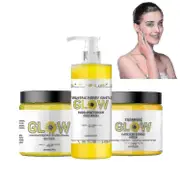 Turmeric Glow Combo Skincare Set, Turmeric Skin Care Set, Glow Combo Face Wash Scrub Butter, Improve Skin Tone Glow Combo Skincare
