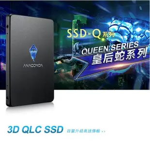 ANACOMDA巨蟒 皇后蛇系列 QS 480GB 960GB SATA III 2.5吋 內接固態硬碟 SSD