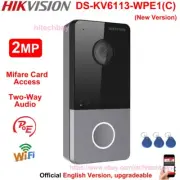 Hikvision IP Video Intercom DS-KV6113-WPE1(C) 2MP Door station Doorbell PoE WiFi