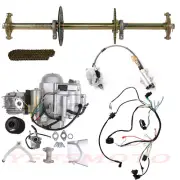 125cc Engine Motor 810mm Rear Axle Kits w/Brake for Go Kart Golf Cart Buggy Quad